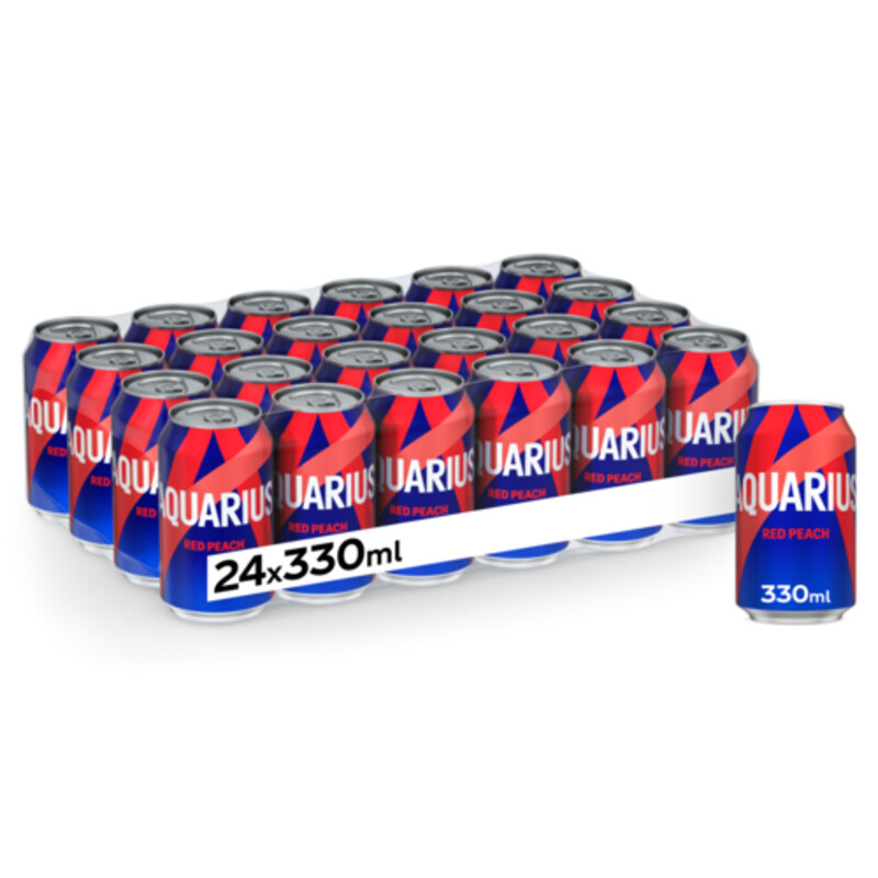 AQUARIUS CANS RED PEACH 0.3(24