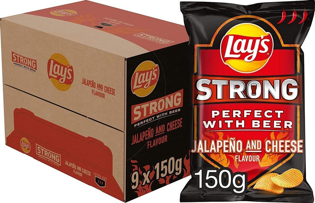 LAYS CHEESE/JALAPENO 150GR(9)