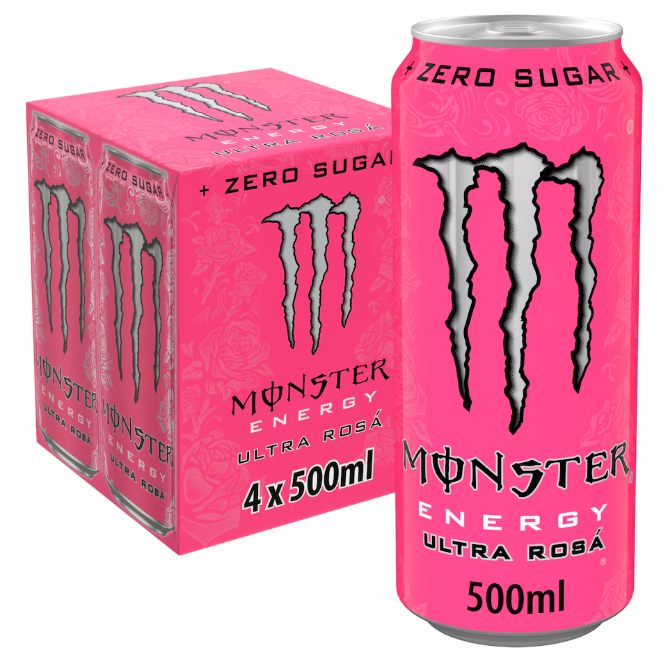 MONSTER CANS 0.5 (4) ULTR ROSA