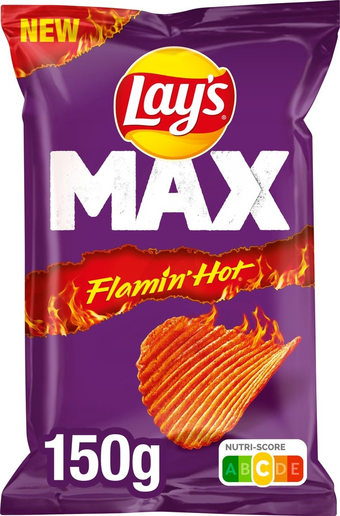 LAYS FLAMIN'HOT 150G RIBBEL