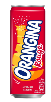 ORANGINA CANS 0.33 ROUGE