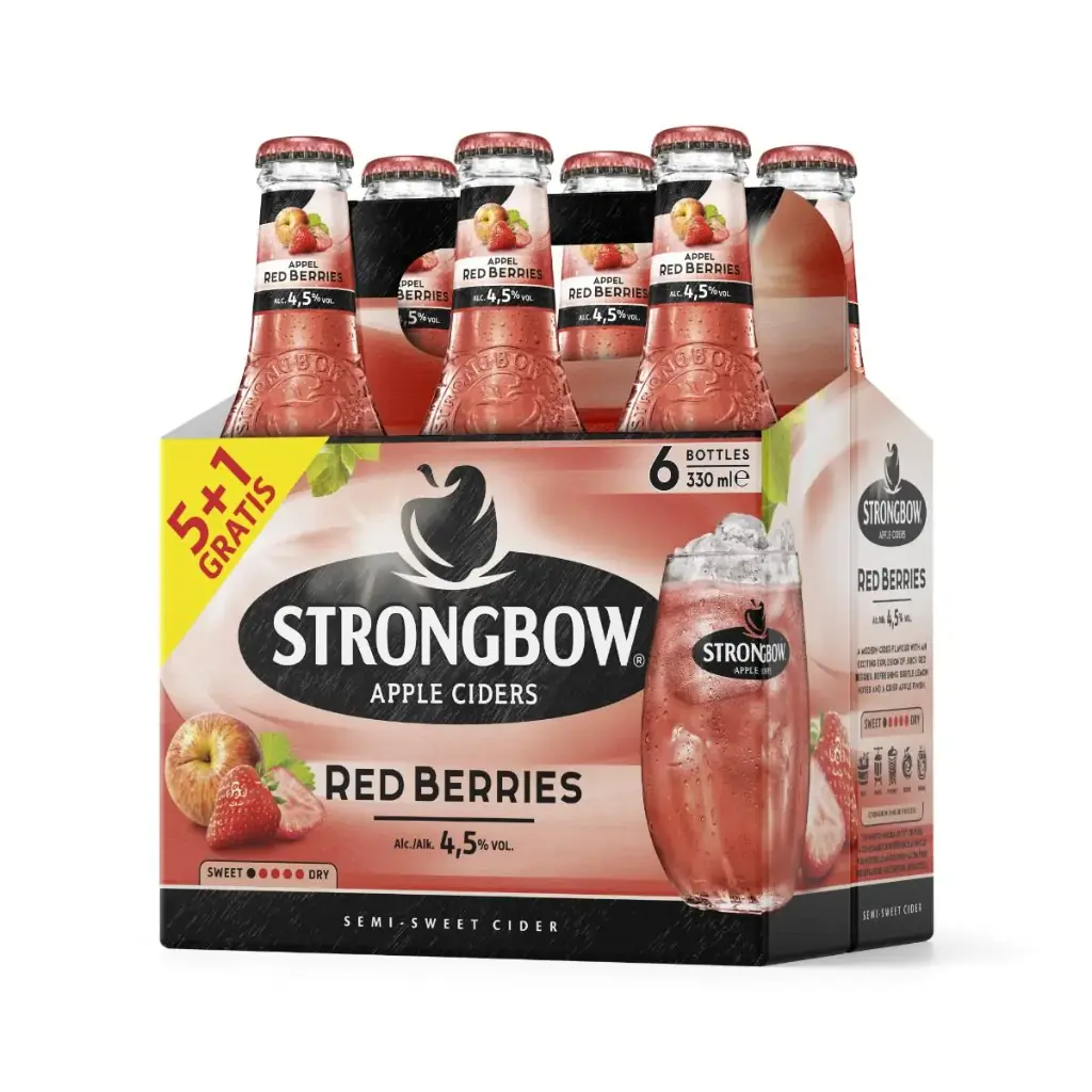 STRONGBOW RED BERR 1/3 (6) 5+1