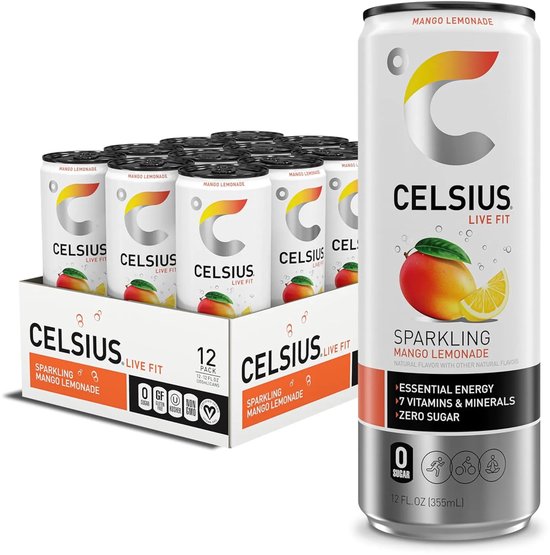 CELSIUS MANGO 0.25 CANS (12)