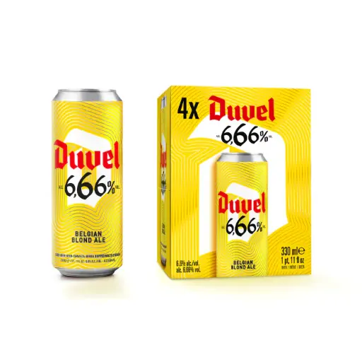 [12450] DUVEL 6.66% 0.33 CANS (4)