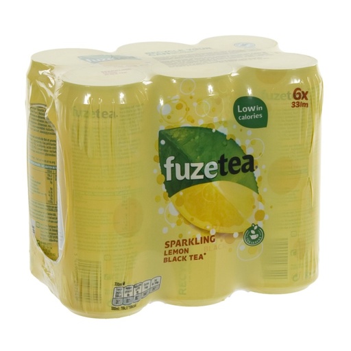 [26325] FUZE TEA SP BLACK CAN 0.33 (6)