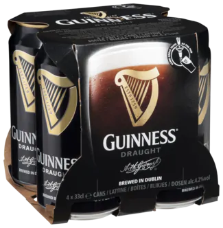 [12181] GUINNESS STOUT CANS 0.33 (4)