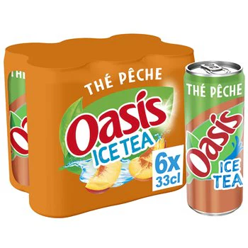 [23118] OASIS CANS 0.33 (6) ICE TEA
