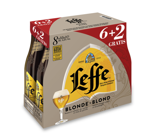 [15093] LEFFE BLOND 1/3 (8) 6+2