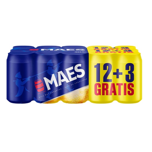 [15314] MAES PILS CANS 0.33 (15) 12+3